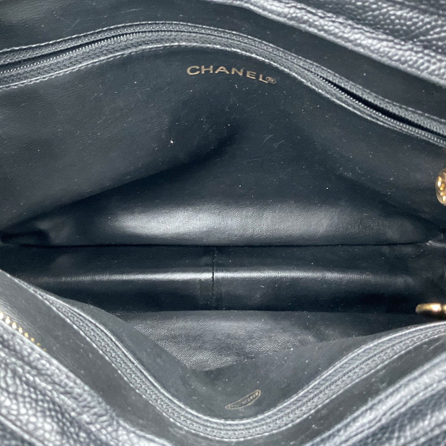 CHANEL TRIPLE CC BLACK LEATHER SHOULDER BAG (CC’s REPLATED)