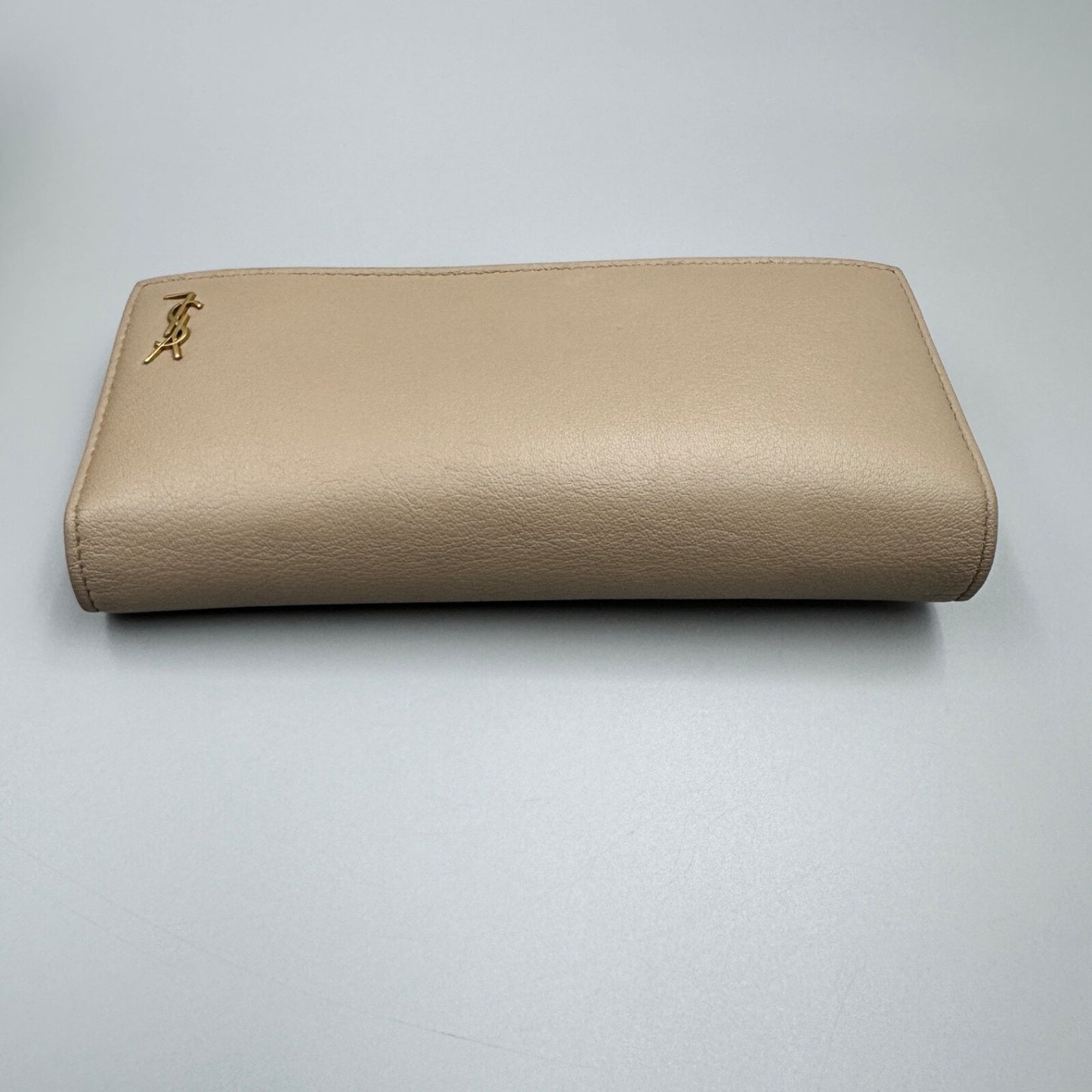 YSL BEIGE LEATHER WALLET