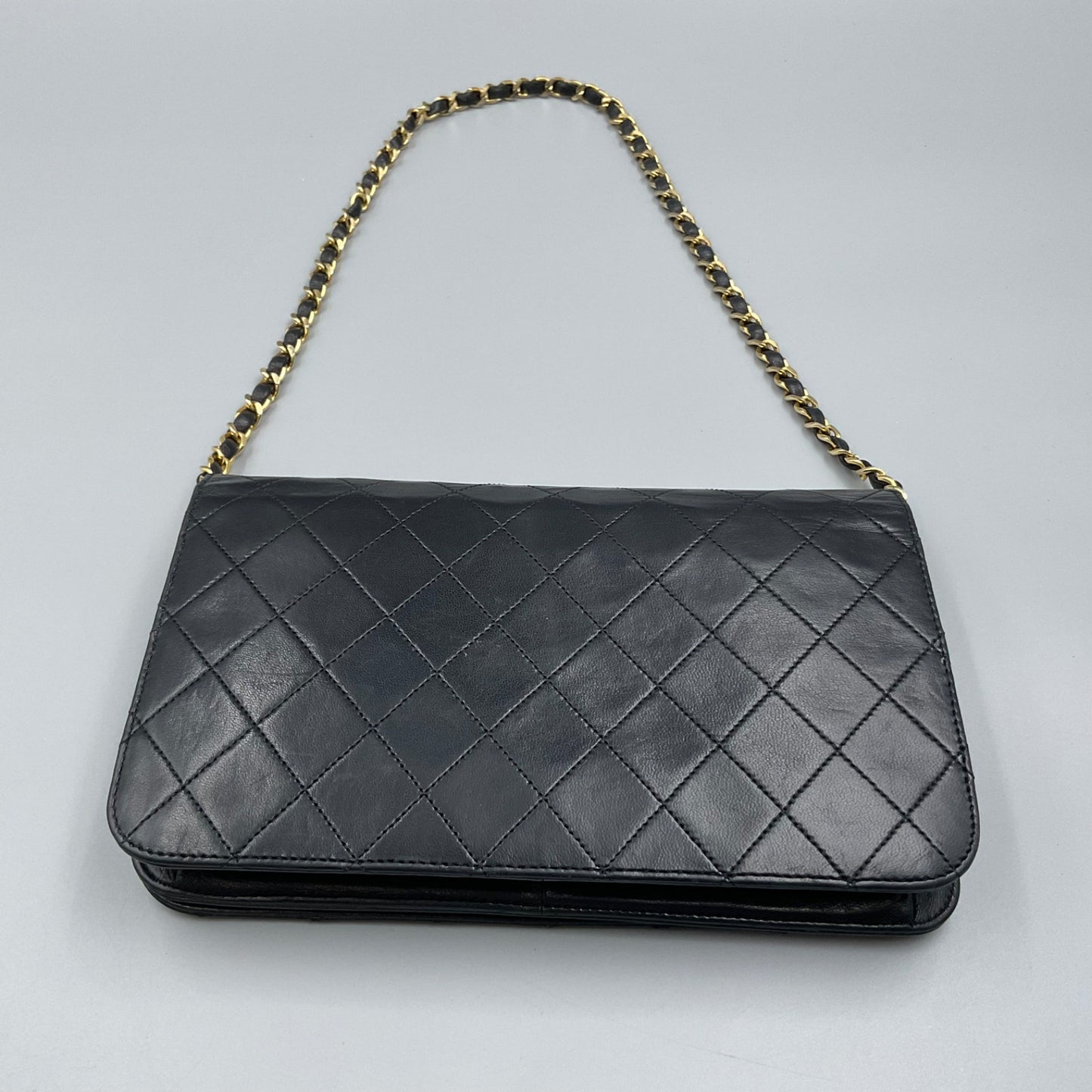 '89 CHANEL BLACK TIMELESS/CLASSIQUE FULL FLAP