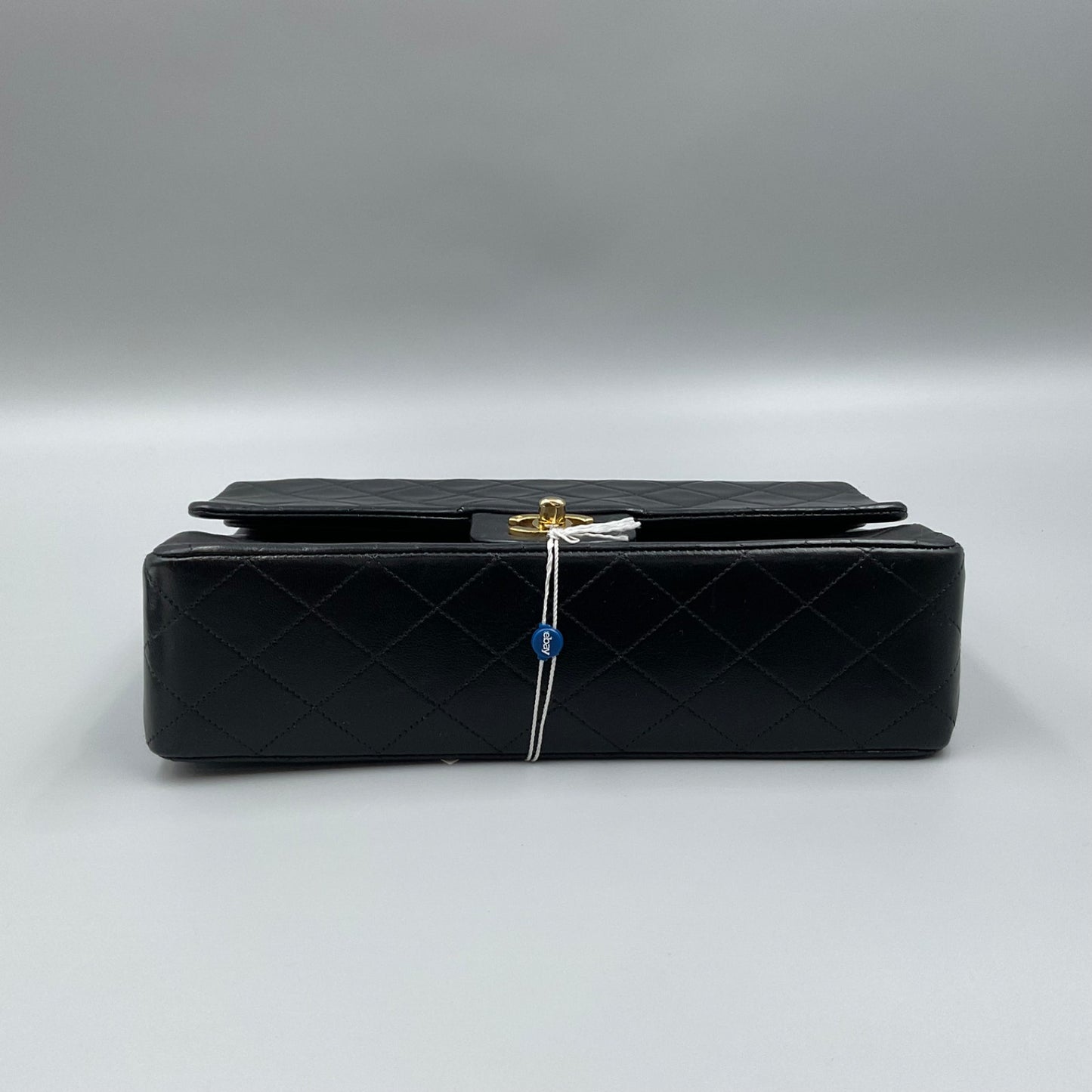 CHANEL BLACK CLASSIC DBL. FLAP SHOULDER BAG