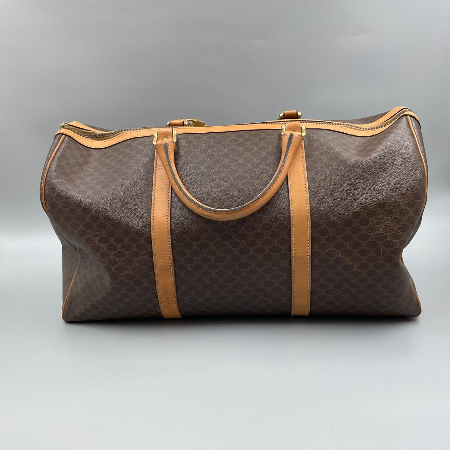 CELINE MACADAM BOSTON DUFFLE BAG (LARGE)