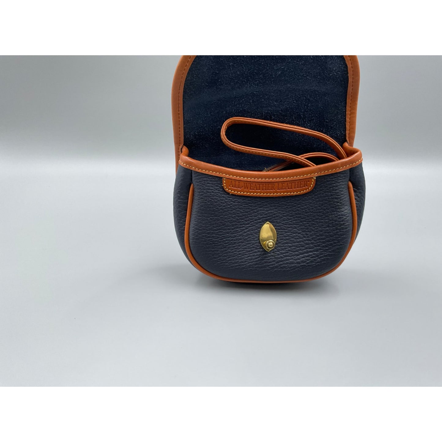 DOONEY & BOURKE BLUE/TAN MINI CROSSBODY/BELT BAG