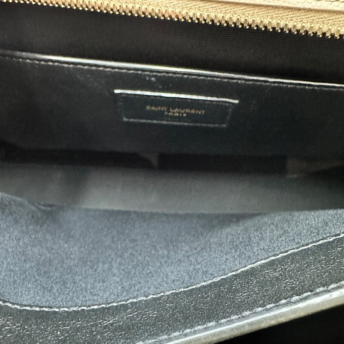 ST. LAURENT BEIGE UPTOWN TOTE BAG