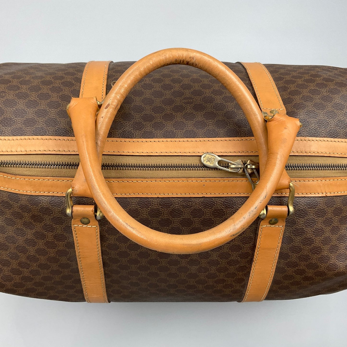 CELINE MACADAM BOSTON DUFFLE BAG (LARGE)