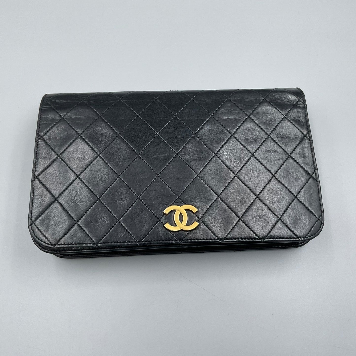 '89 CHANEL BLACK TIMELESS/CLASSIQUE FULL FLAP