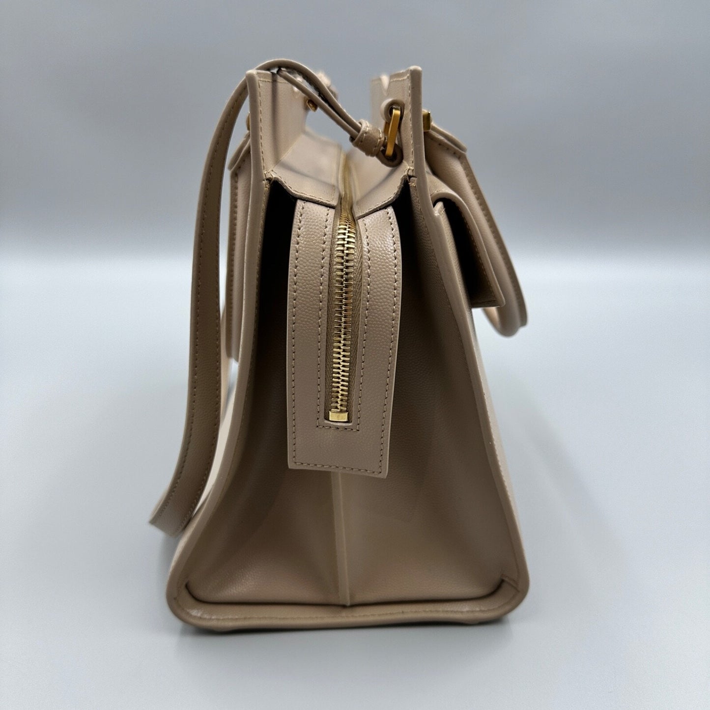 ST. LAURENT BEIGE UPTOWN TOTE BAG