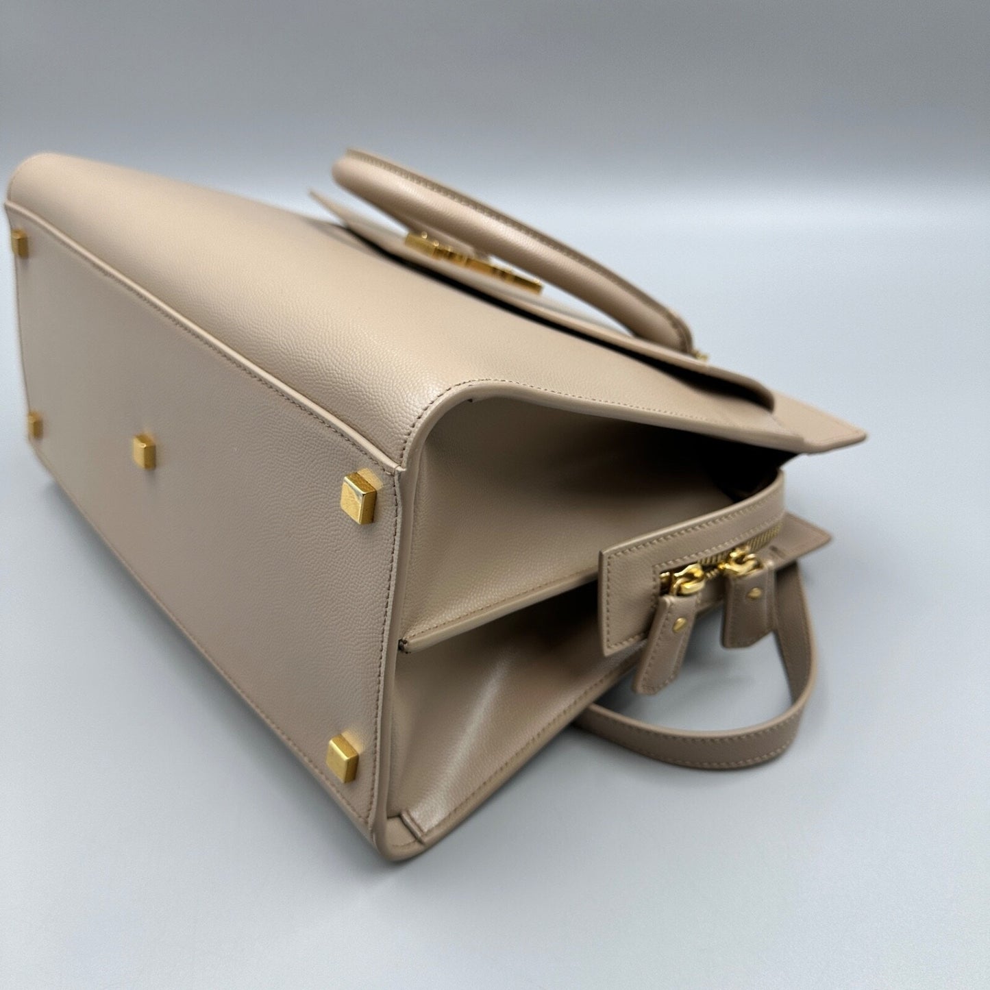 ST. LAURENT BEIGE UPTOWN TOTE BAG