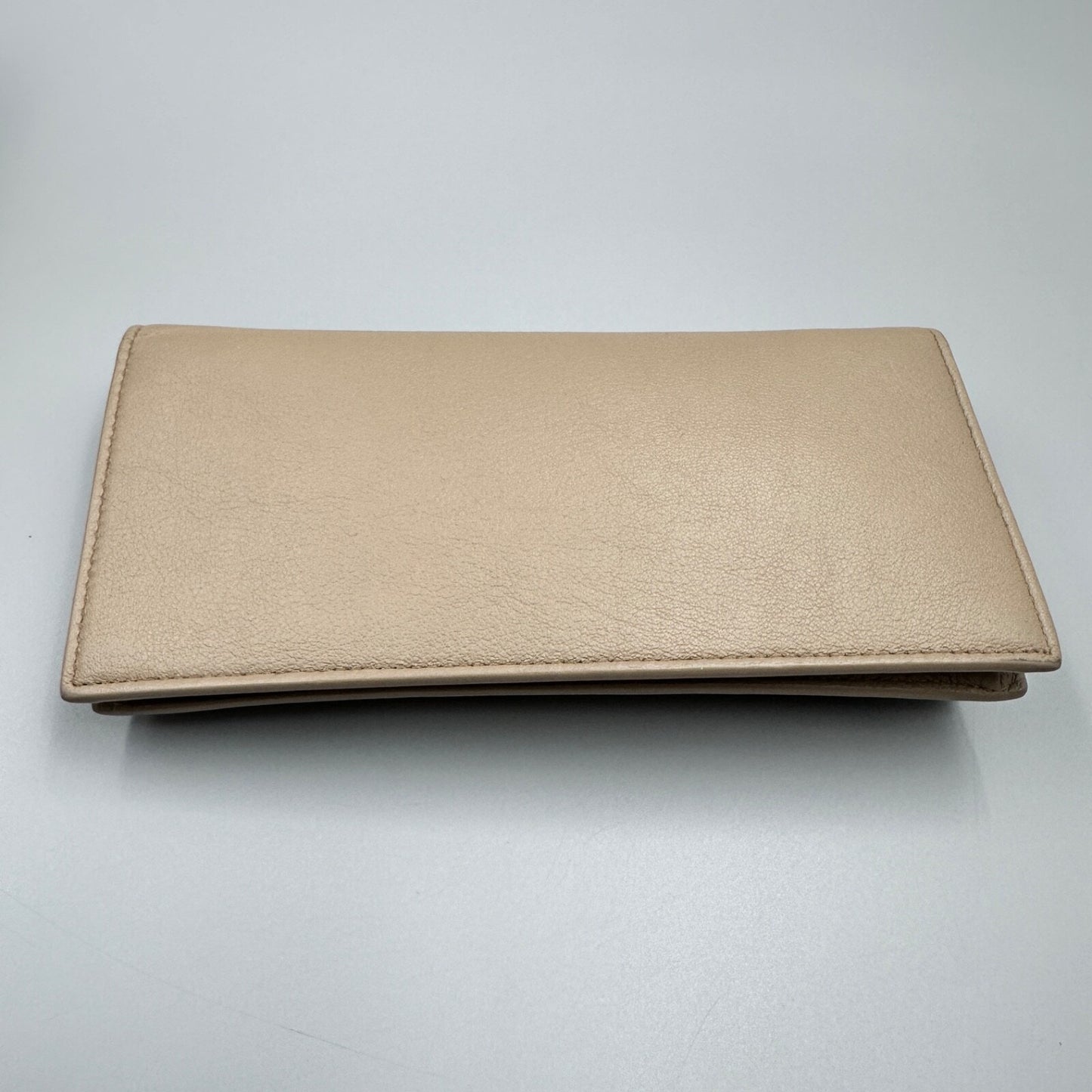 YSL BEIGE LEATHER WALLET