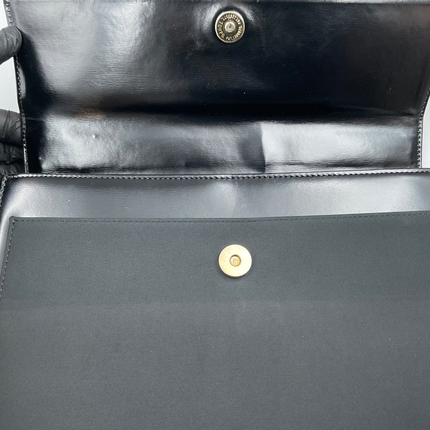 YSL BLACK LEATHER SHOULDER BAG