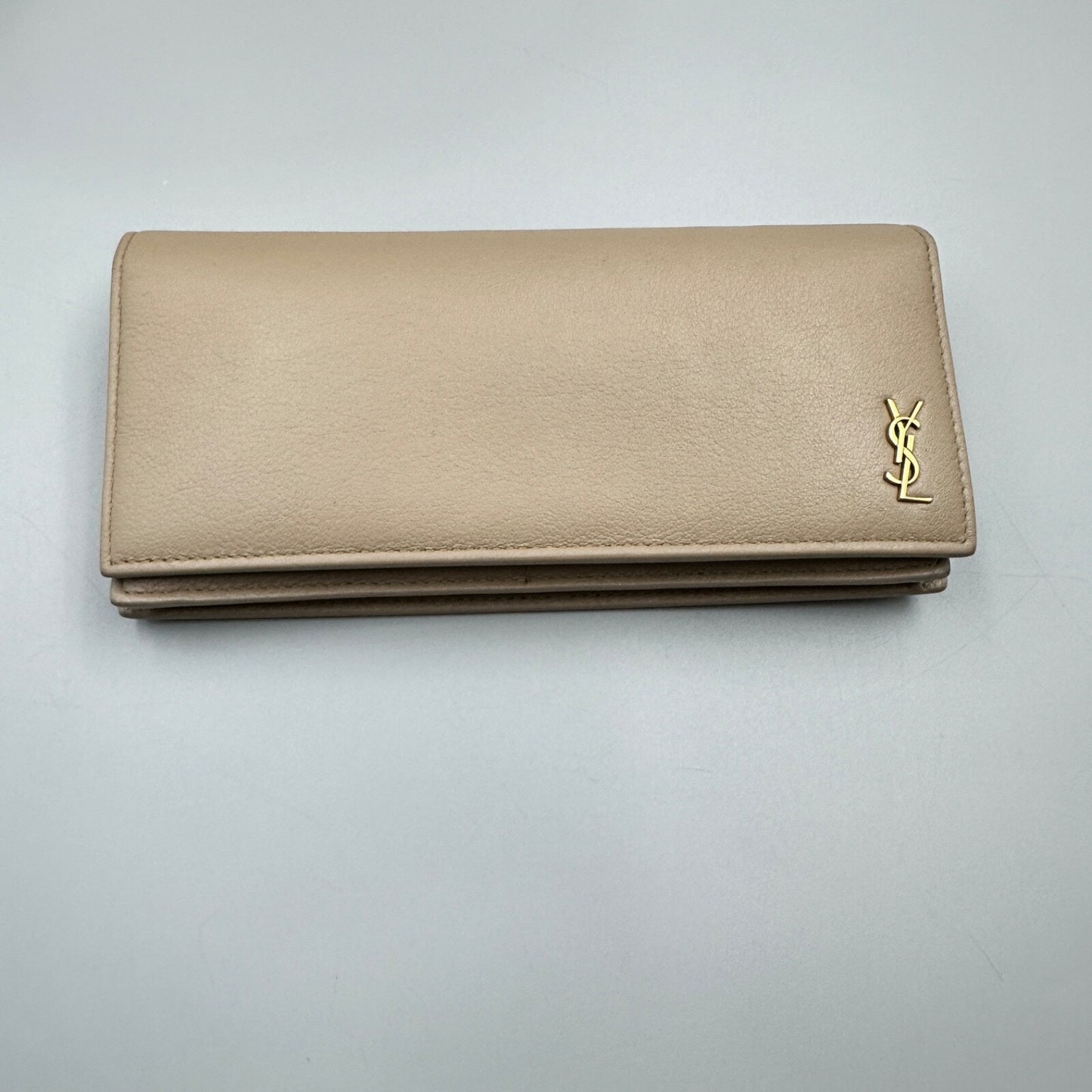 YSL BEIGE LEATHER WALLET