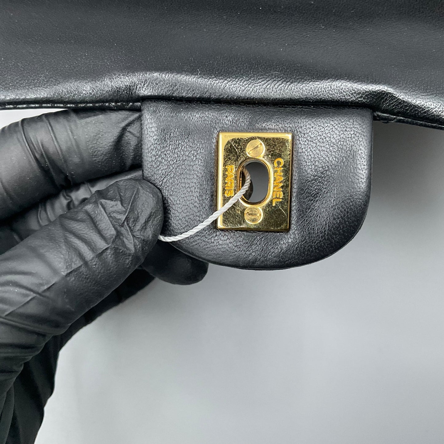 CHANEL BLACK CLASSIC DBL. FLAP SHOULDER BAG
