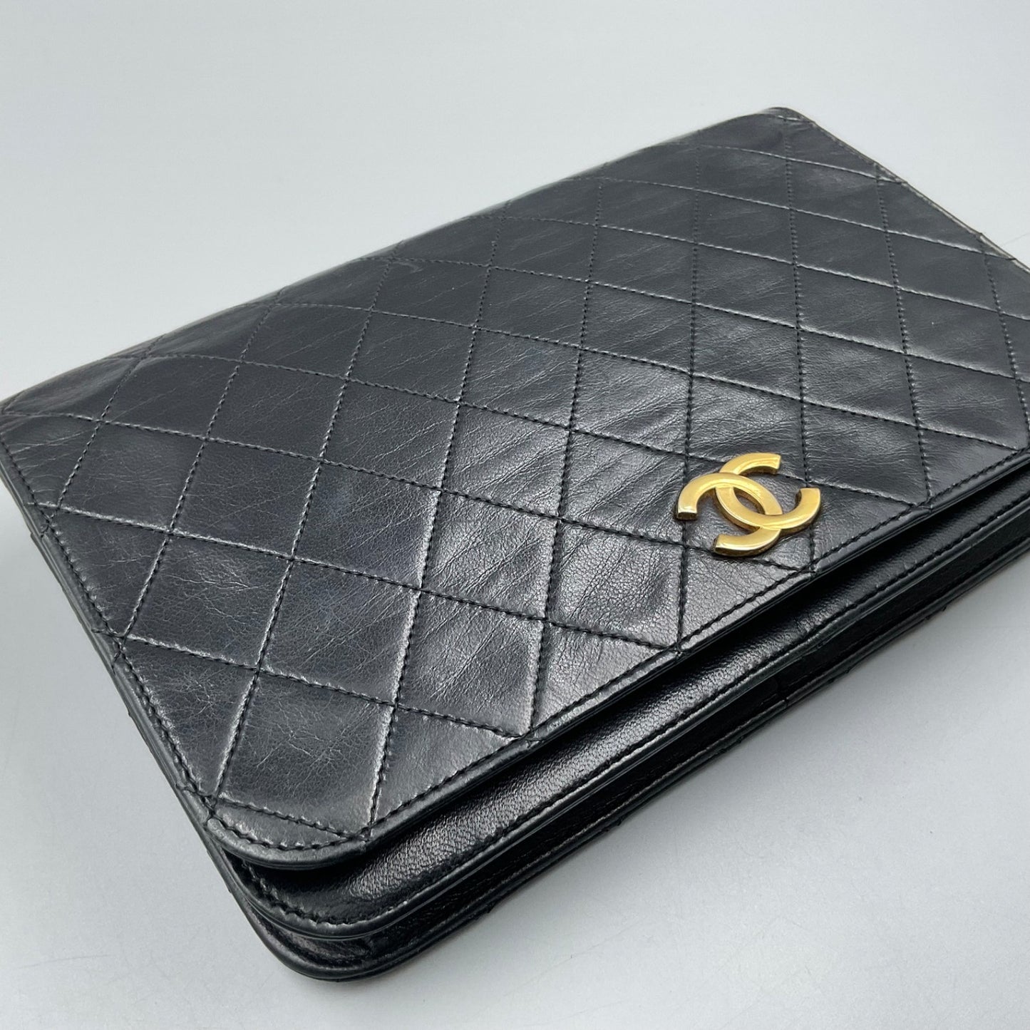 '89 CHANEL BLACK TIMELESS/CLASSIQUE FULL FLAP