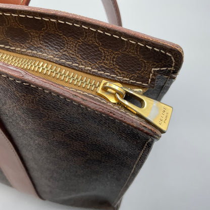 CELINE BROWN MACADAM TOTE BAG