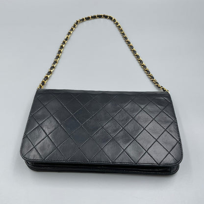 '89 CHANEL BLACK TIMELESS/CLASSIQUE FULL FLAP