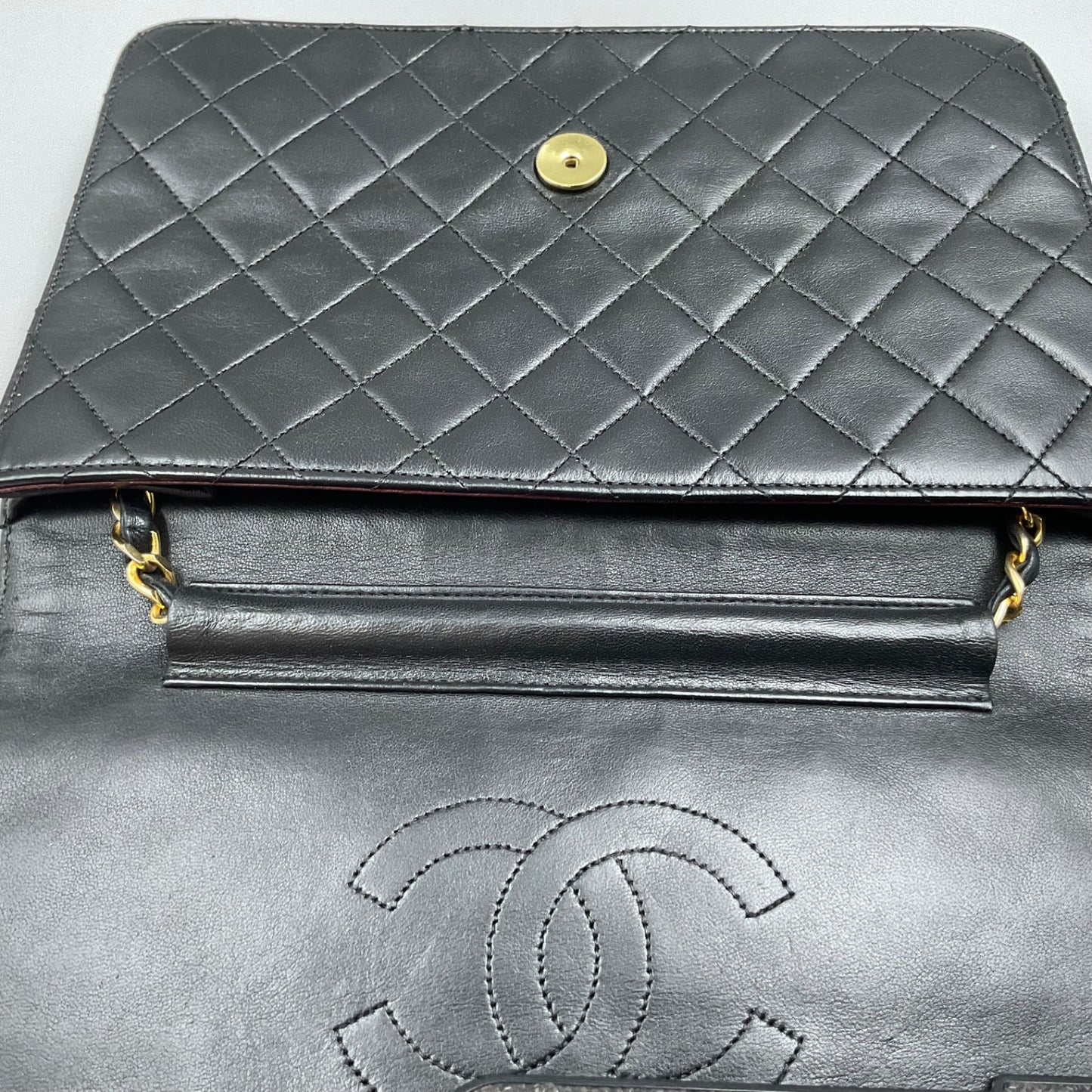 CHANEL BLACK CLASSIC SINGLE FLAP SHOULDER BAG