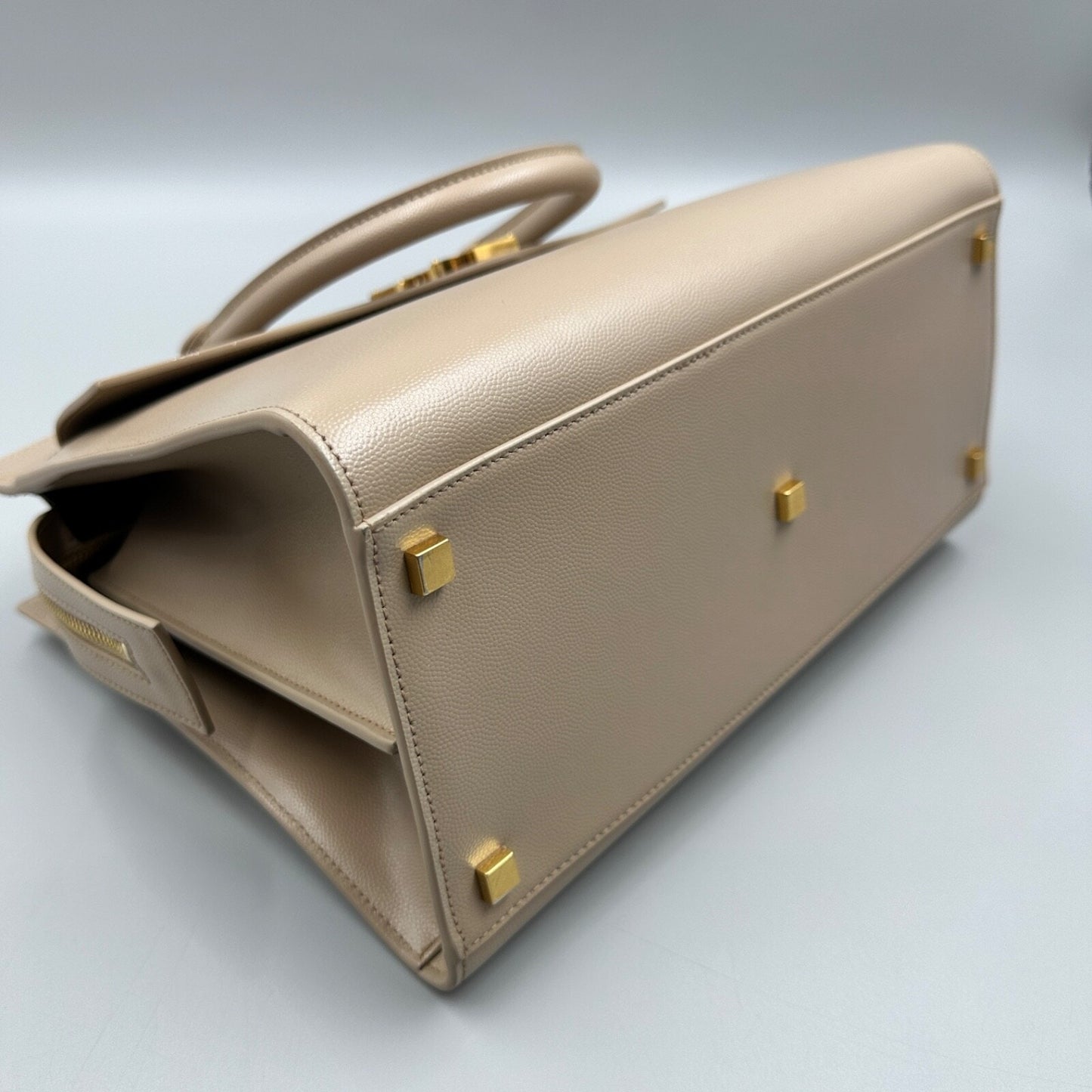 ST. LAURENT BEIGE UPTOWN TOTE BAG