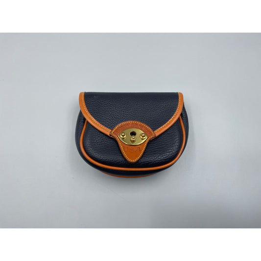 DOONEY & BOURKE BLUE/TAN MINI CROSSBODY/BELT BAG