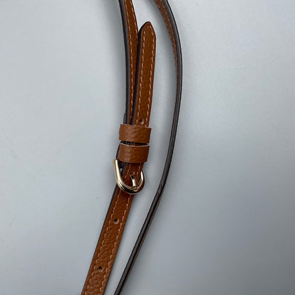 CELINE BROWN MACADAM HANDBAG w/CHAIN