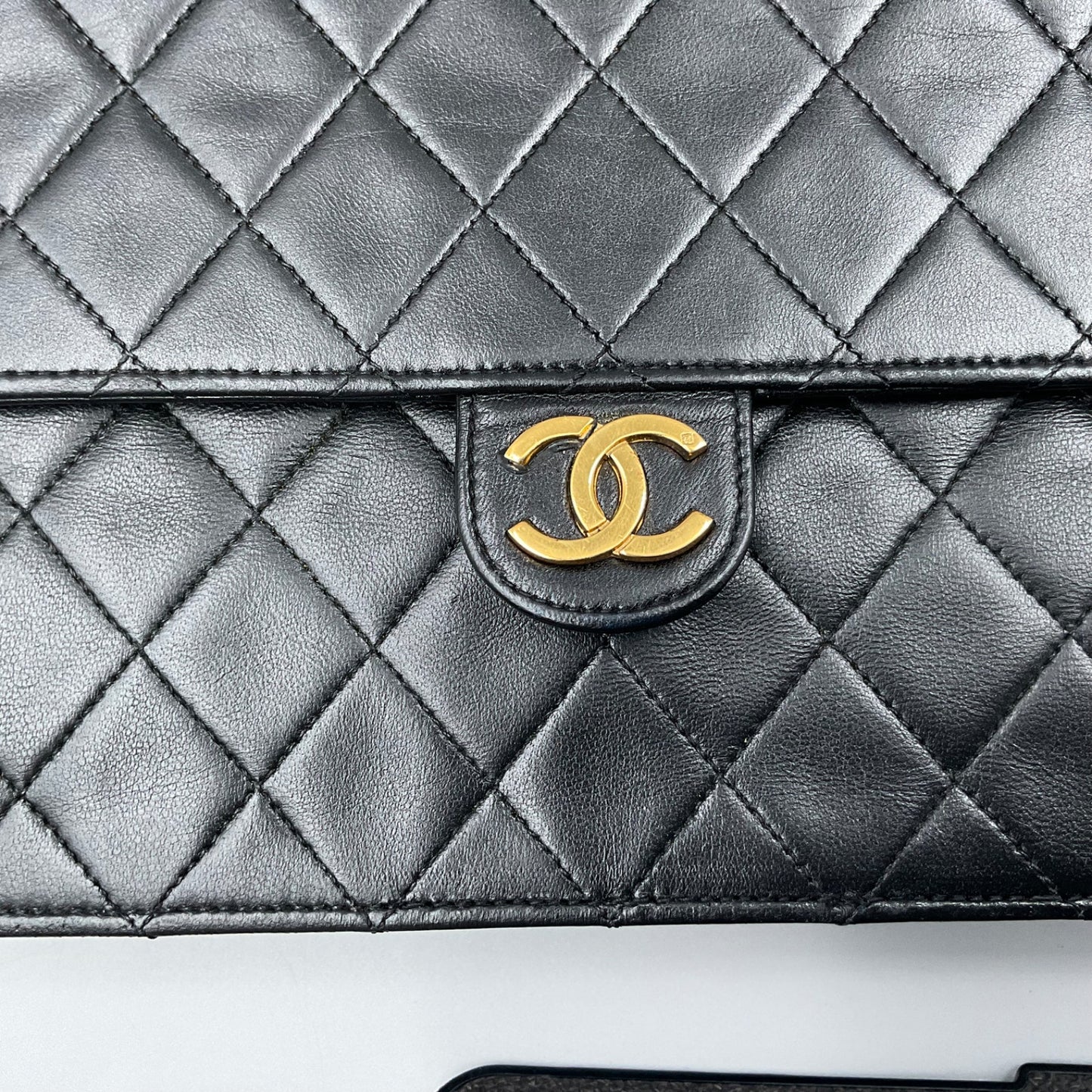 CHANEL BLACK CLASSIC SINGLE FLAP SHOULDER BAG