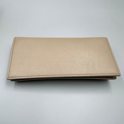 YSL BEIGE LEATHER WALLET