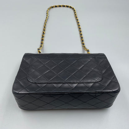 CHANEL BLACK MATELASSE SINGLE FLAP CROSSBODY BAG