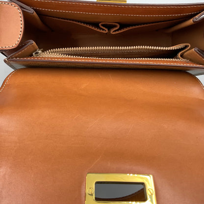CELINE TAN MACADAM HANDBAG