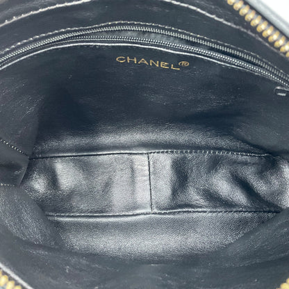 CHANEL BLACK MATELASSE SHOULDER BAG